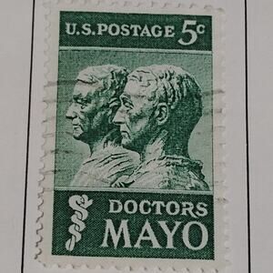 1964 Scott #1247 – 5¢ Doctors Mayo / Mayo Foundation – Canceled